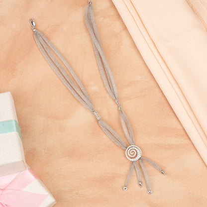 Iris - Silver Mesh Chain