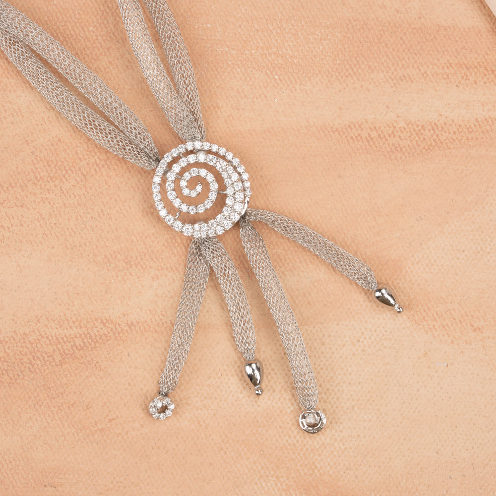 Iris - Silver Mesh Chain