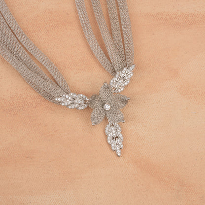 Flora - Silver Mesh Chain