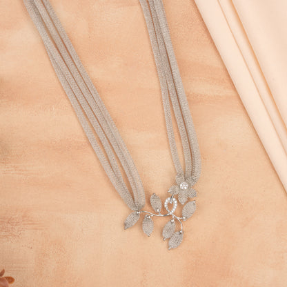 Saffron - Silver Mesh Chain