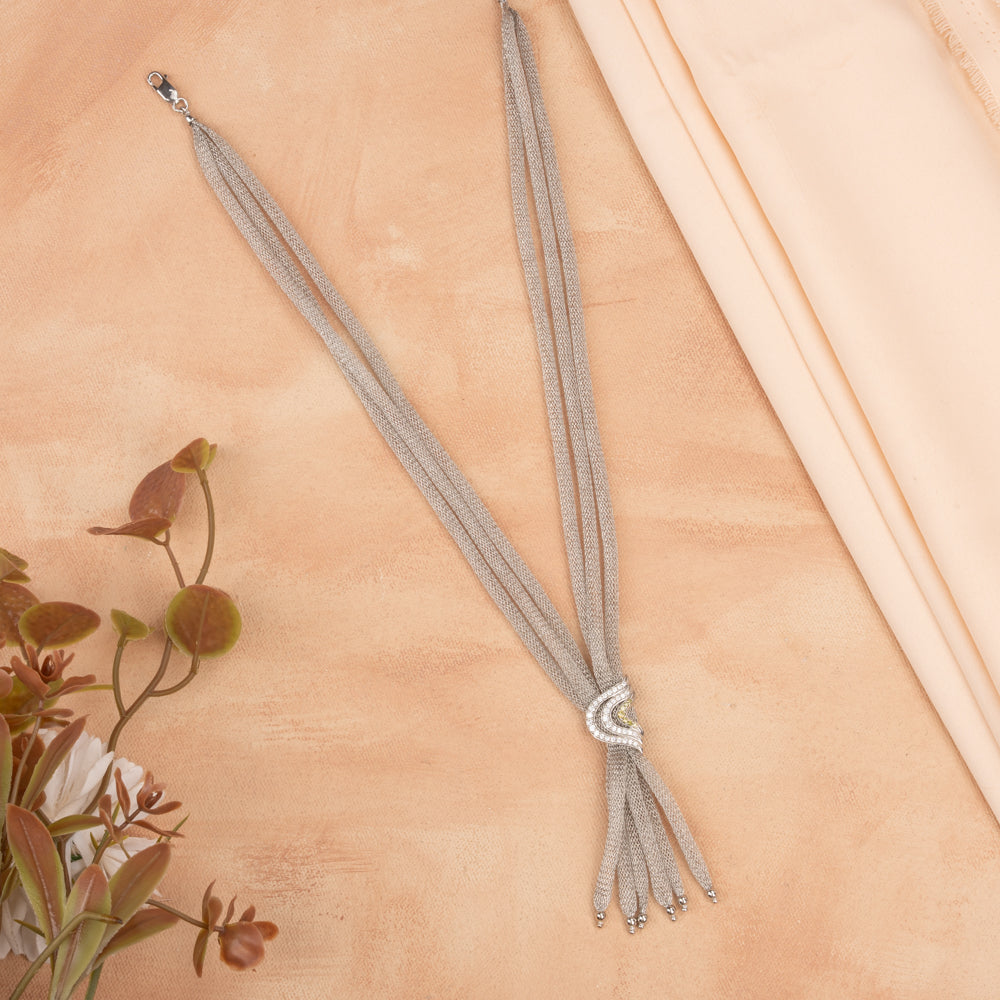 Knot - Silver Mesh chain