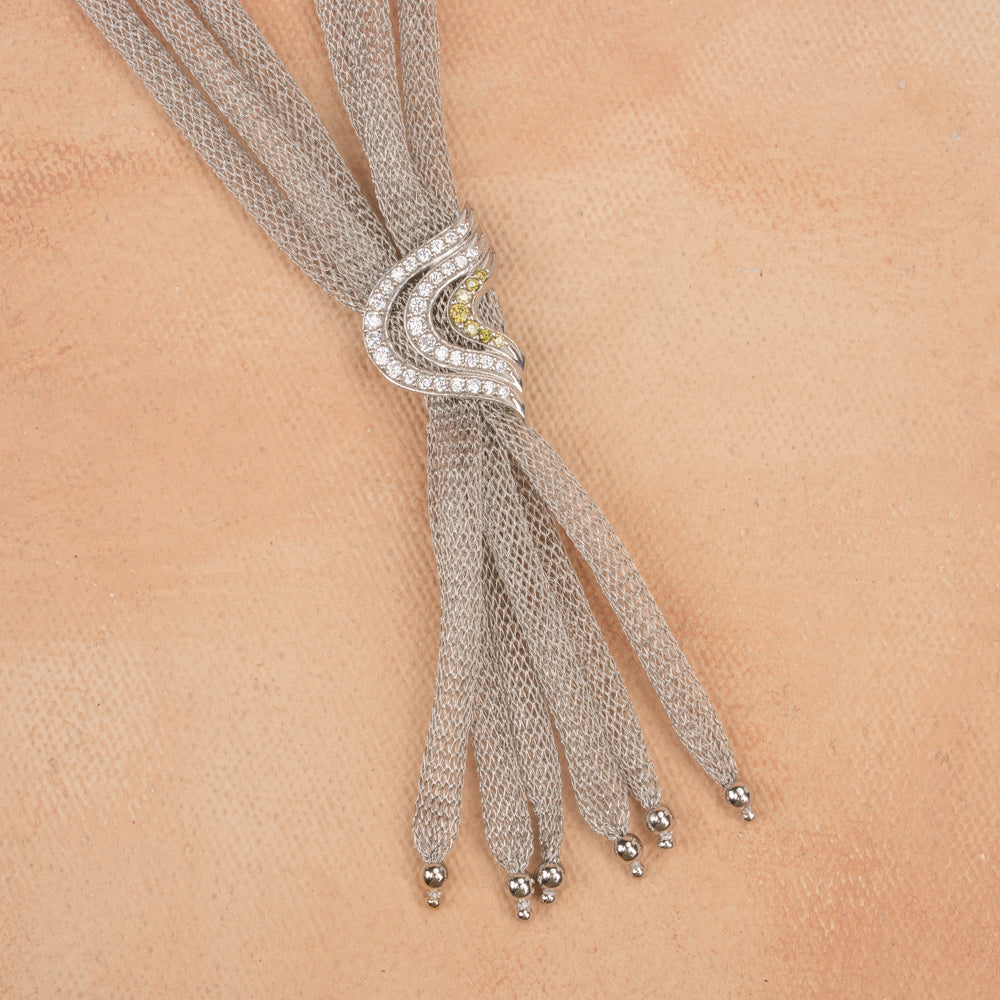 Knot - Silver Mesh chain