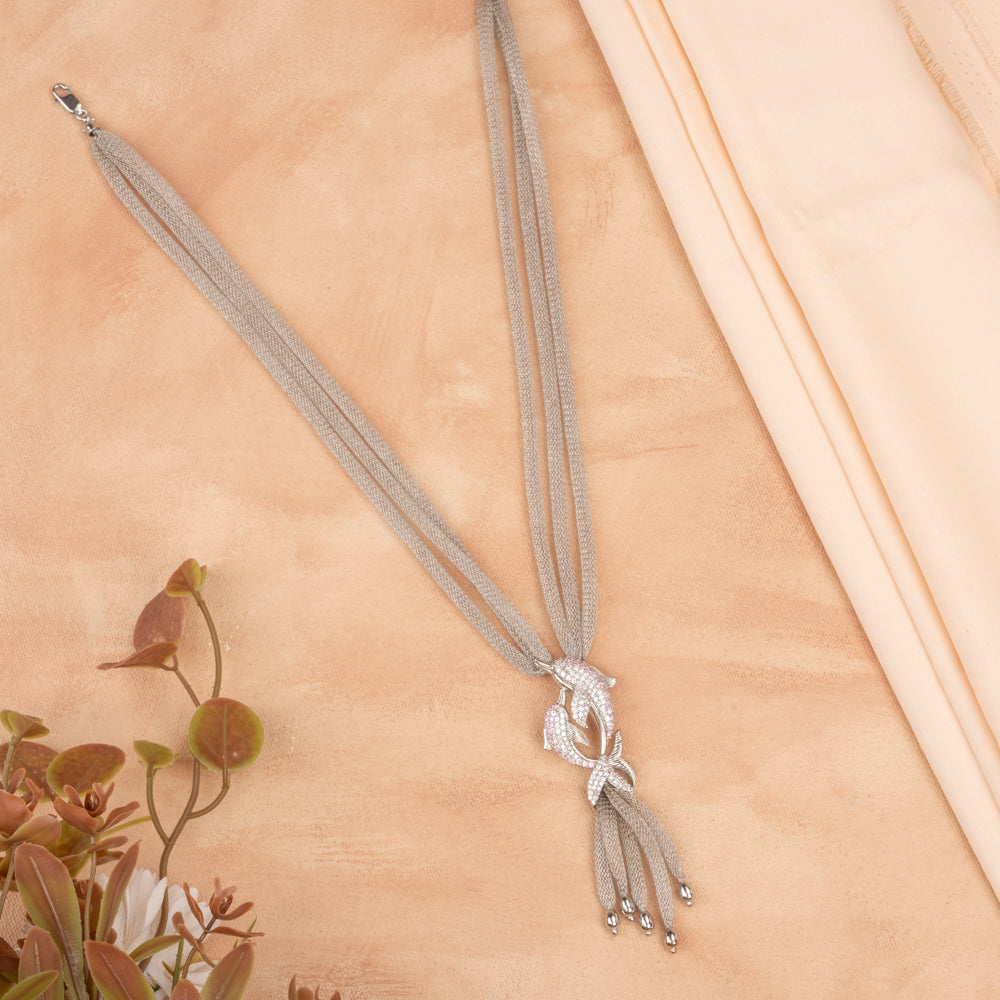 Daisy - Silver Mesh Chain