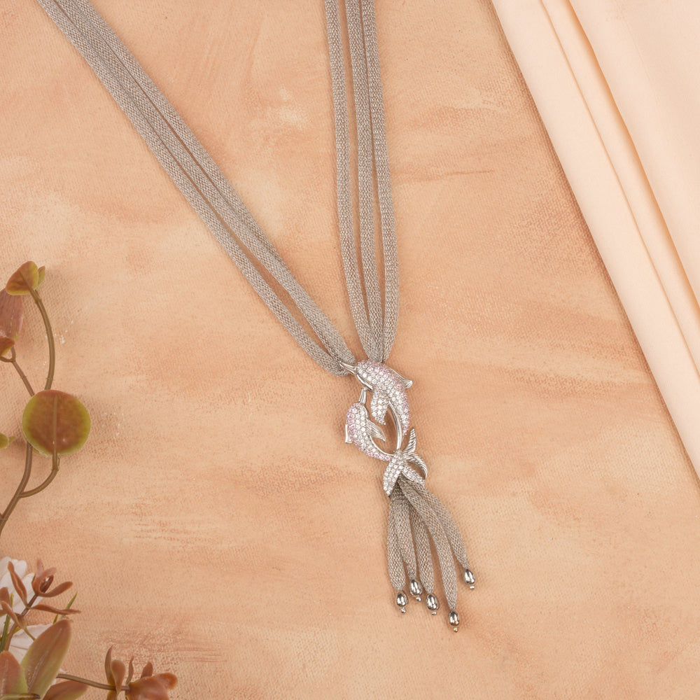 Daisy - Silver Mesh Chain