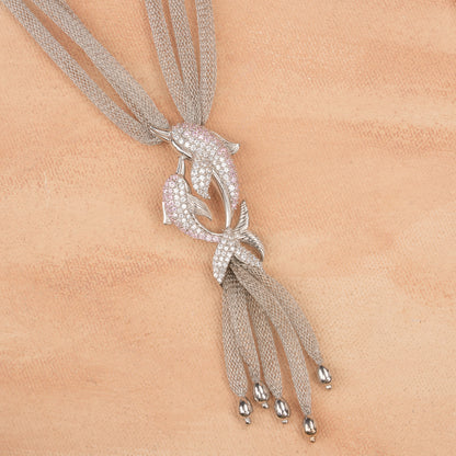 Daisy - Silver Mesh Chain