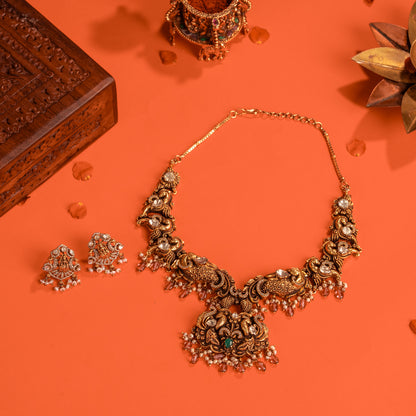 Swarnamayil Necklace Set