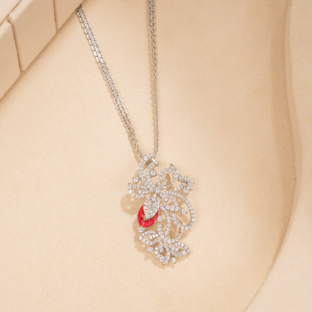 Silver Chain &amp; Pendant Set