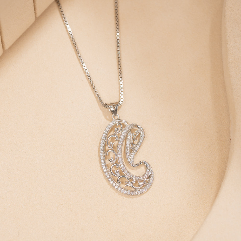 Silver Chain &amp; Pendant Set