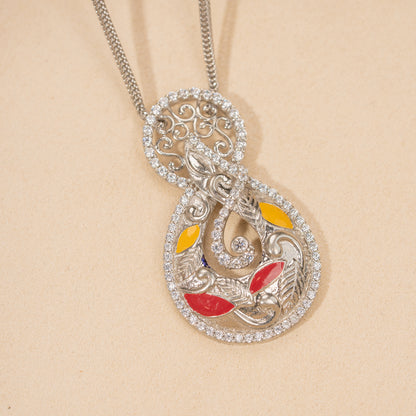 Silver Chain &amp; Pendant Set