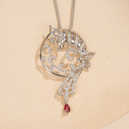 Silver Chain &amp; Pendant Set