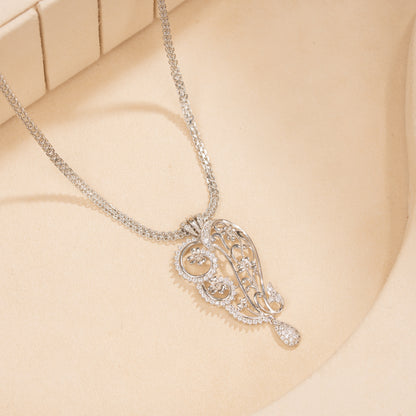 Silver Chain &amp; Pendant Set