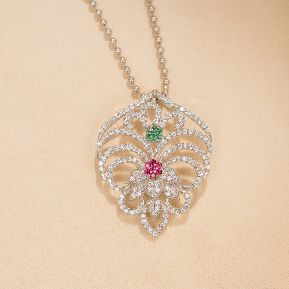 Silver Chain &amp; Pendant Set