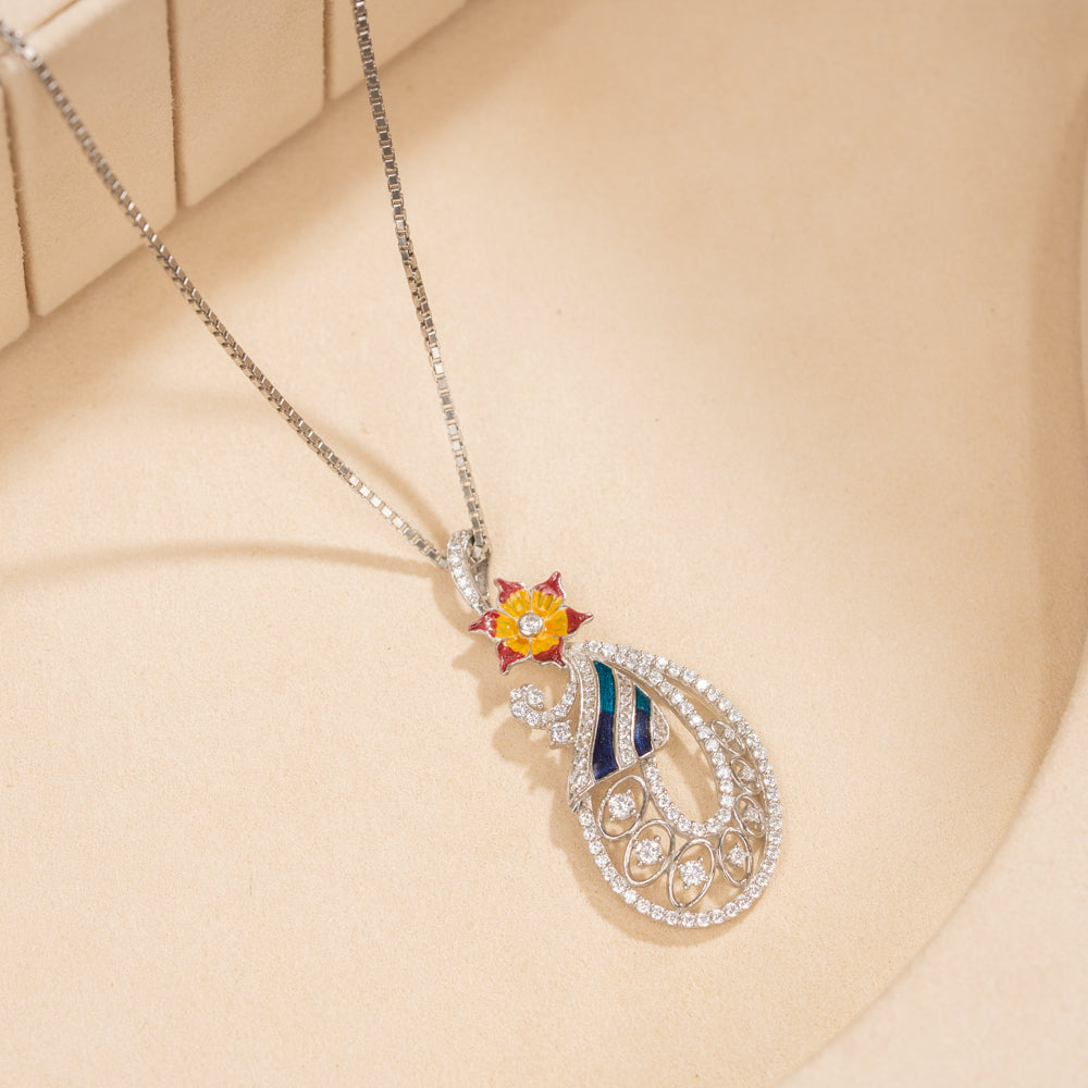 Silver Chain &amp; Pendant Set