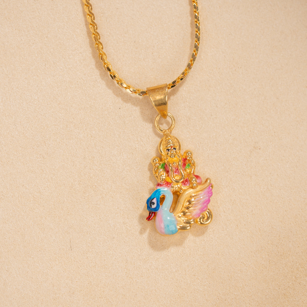 Gold Plated Chain &amp; Pendant Set