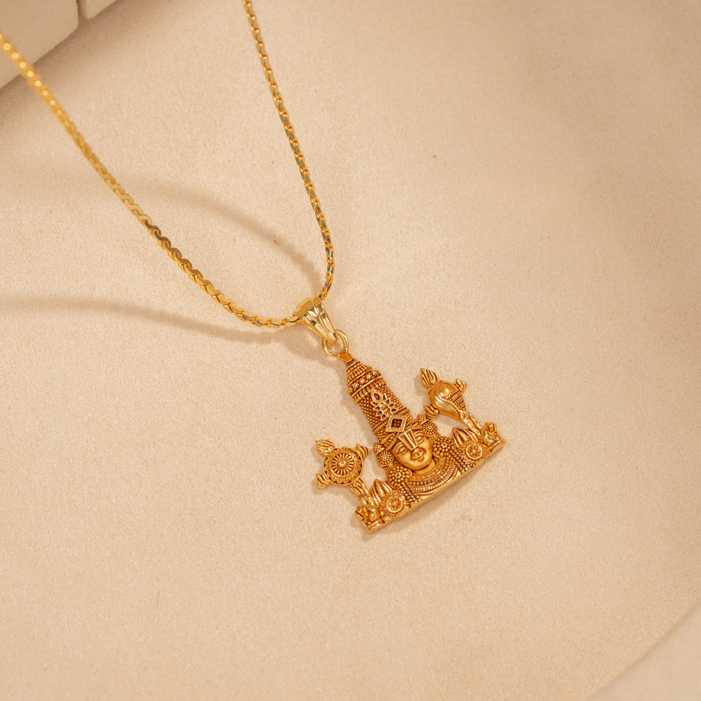 Gold Plated Chain &amp; Pendant Set
