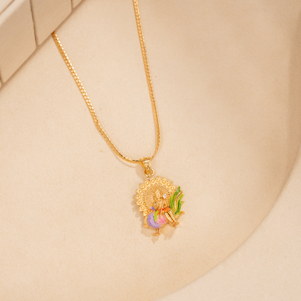 Gold Plated Chain &amp; Pendant Set