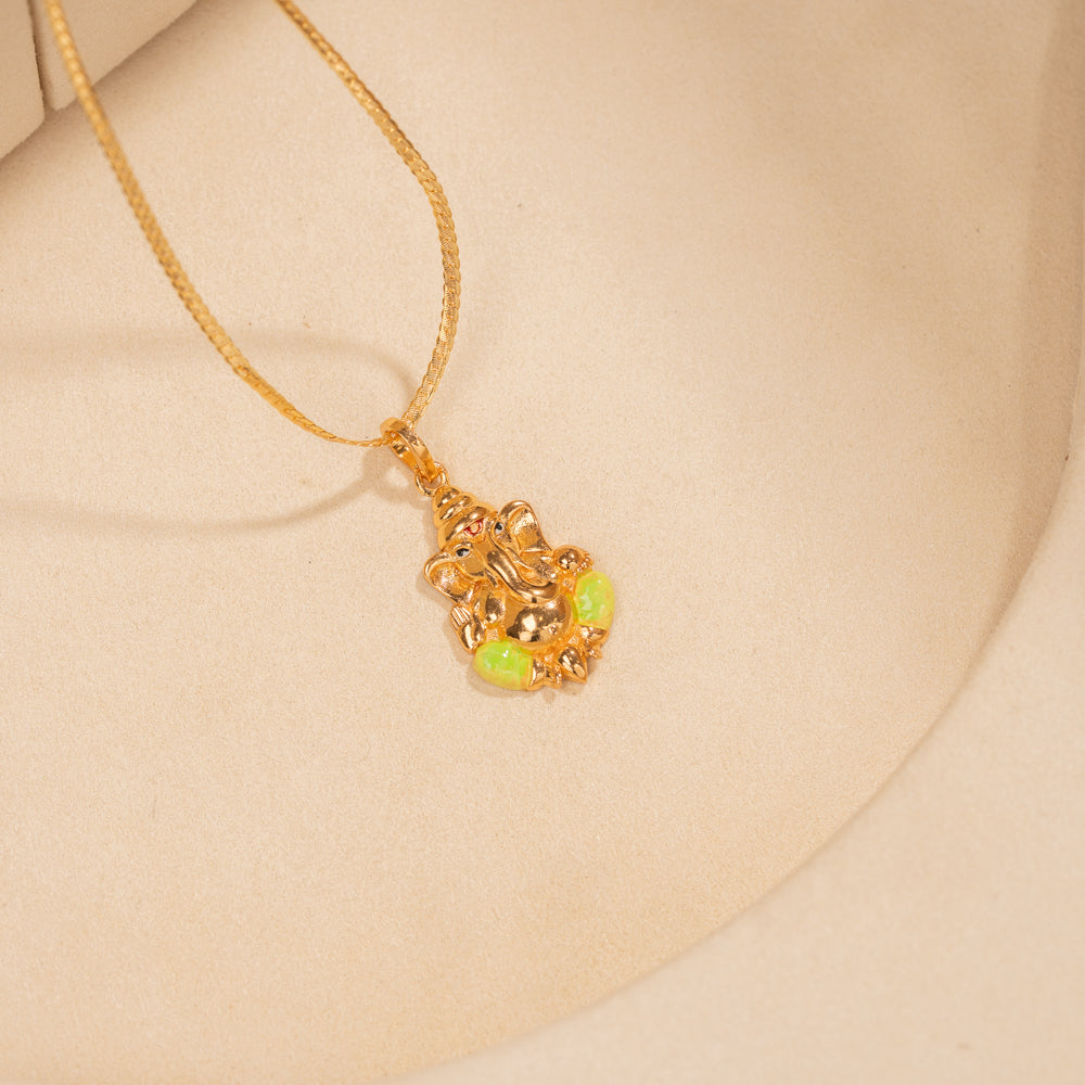 Gold Plated Chain &amp; Pendant Set