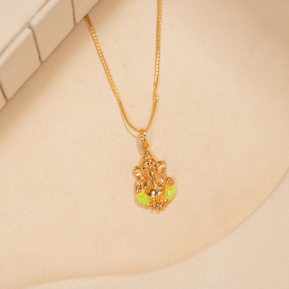 Gold Plated Chain &amp; Pendant Set