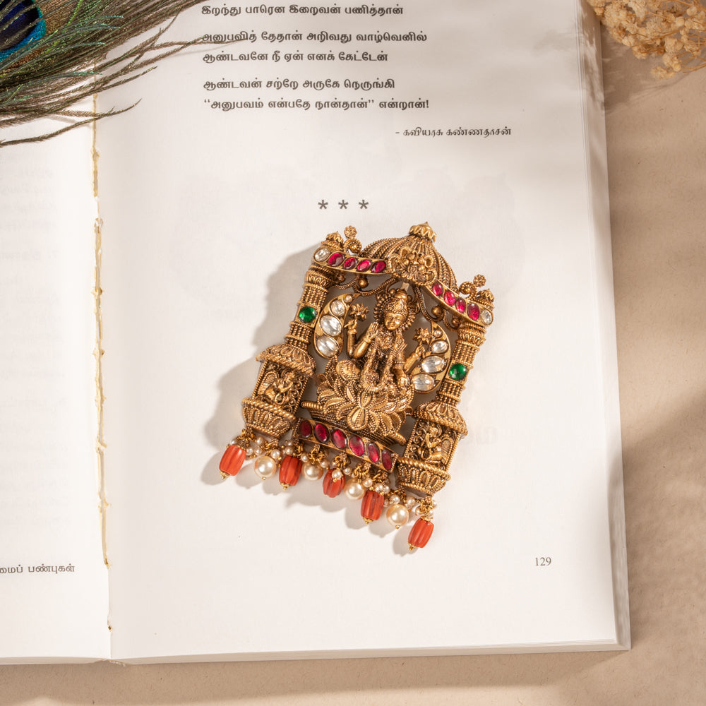 Microart Kundan Pendant