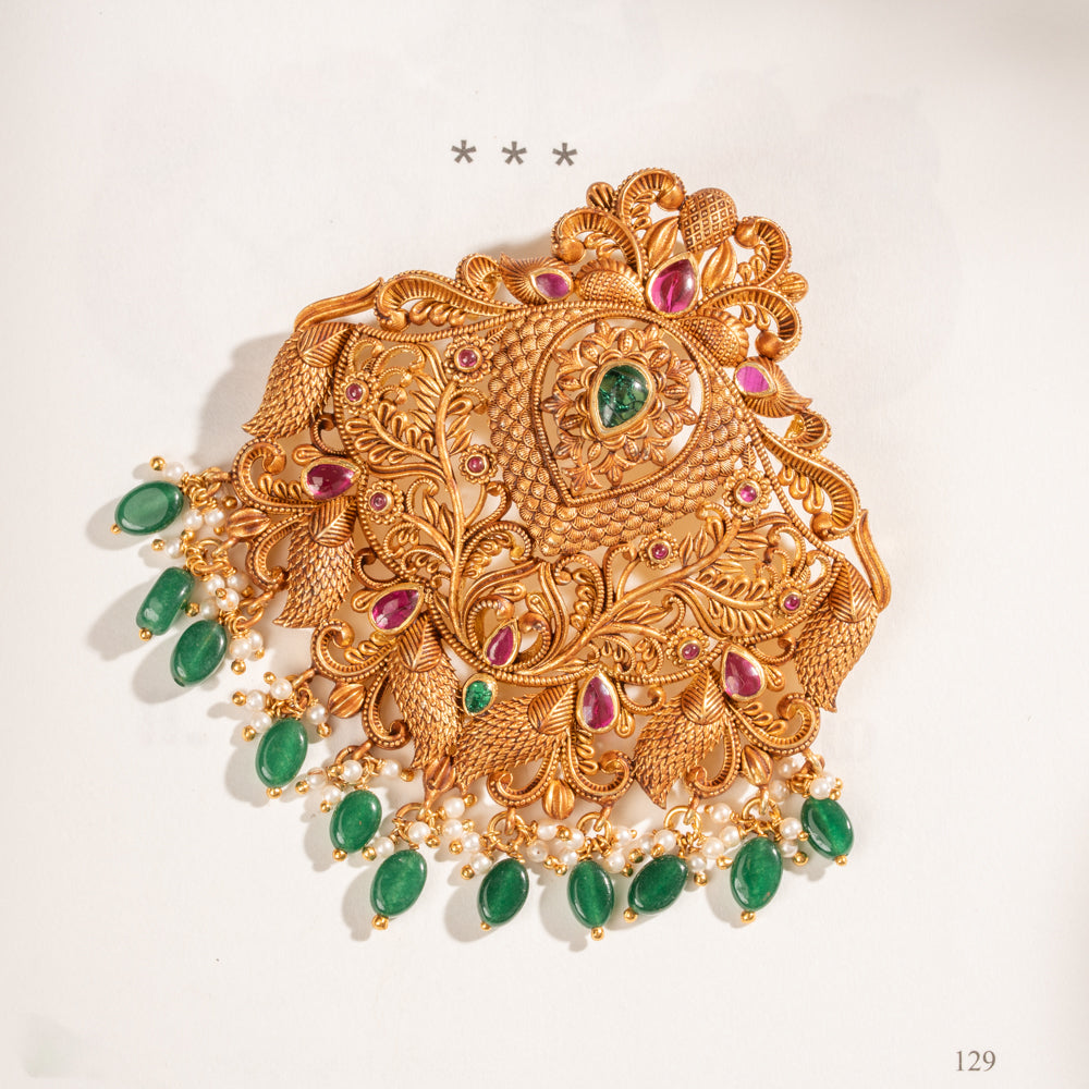 Deep Kundan Pendant