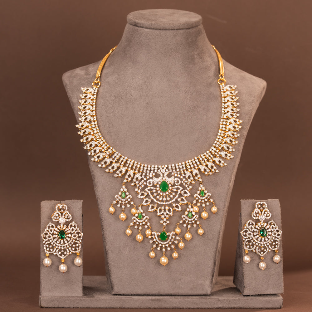 CZ Necklace and Earring