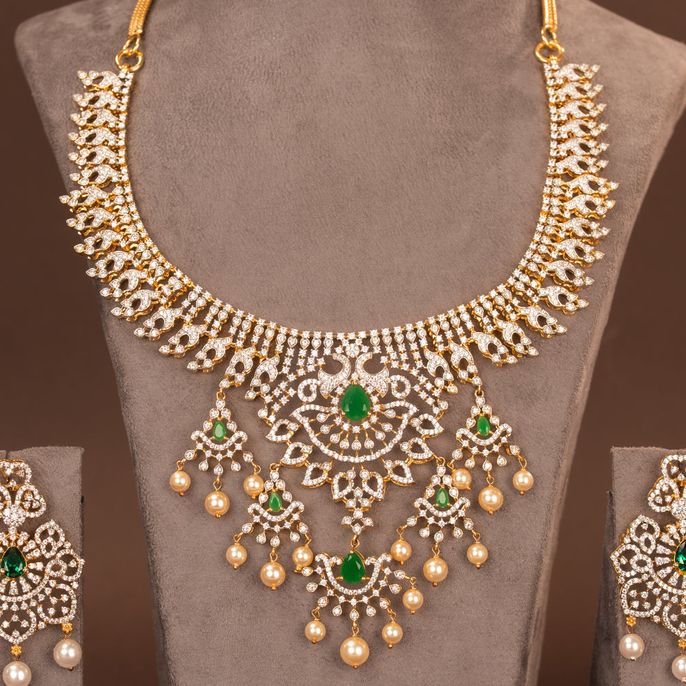 CZ Necklace and Earring