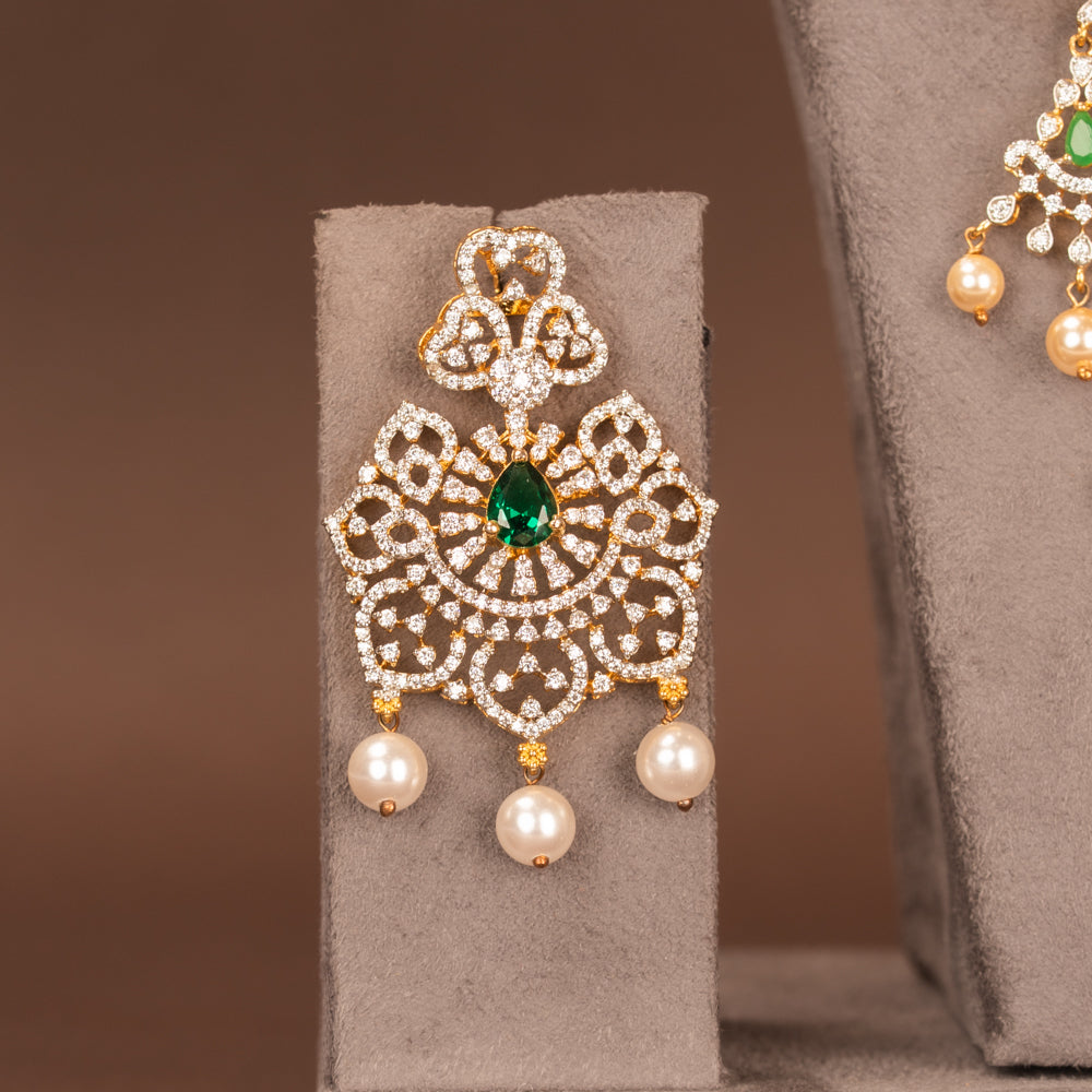 CZ Necklace and Earring