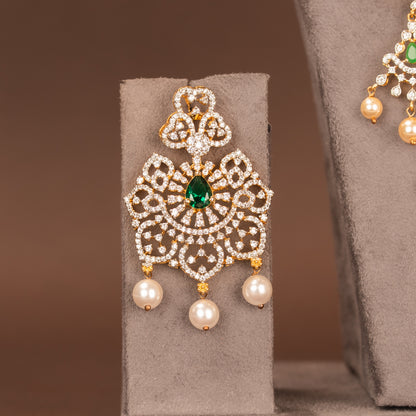 CZ Necklace and Earring