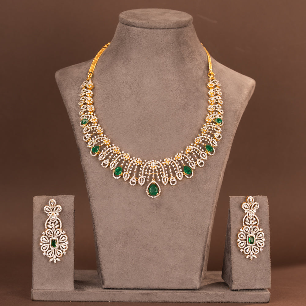 CZ Necklace and Earring