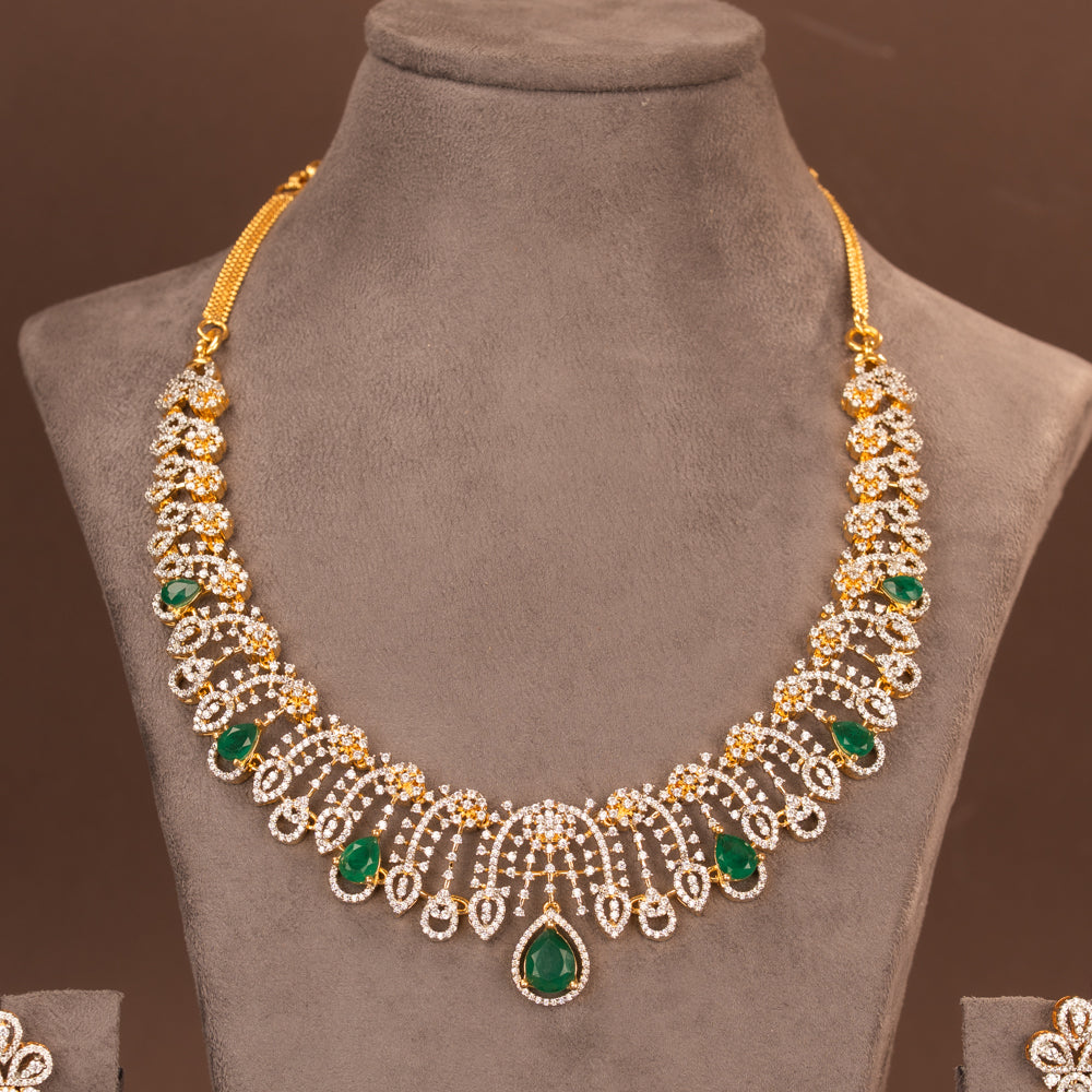 CZ Necklace and Earring