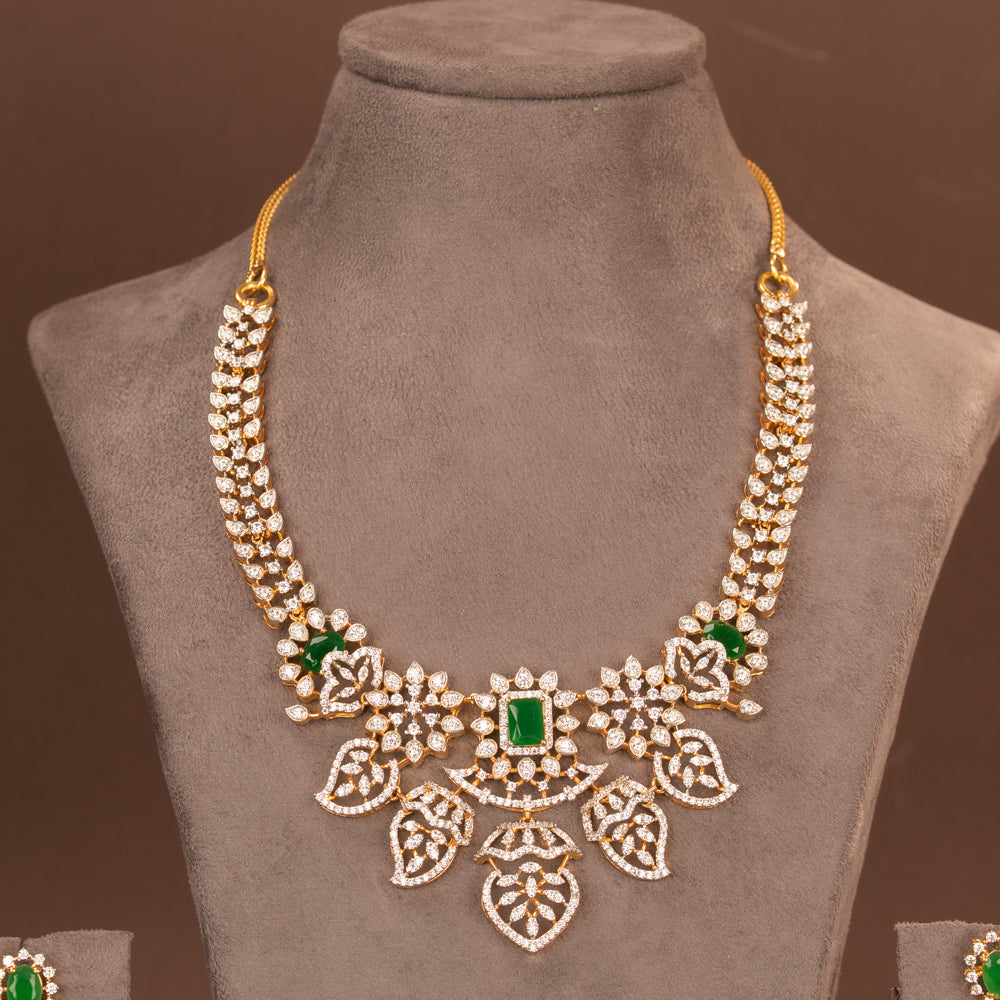 CZ Necklace and Earring
