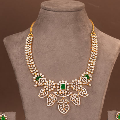 CZ Necklace and Earring