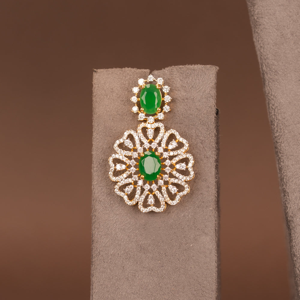 CZ Necklace and Earring