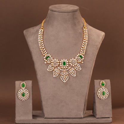 CZ Necklace and Earring