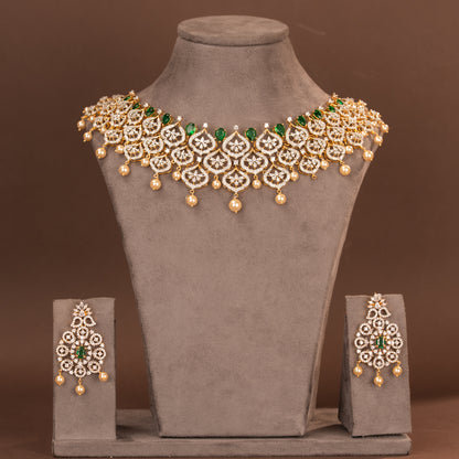 CZ Necklace and Earring