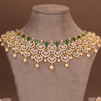 CZ Necklace and Earring