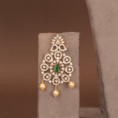 CZ Necklace and Earring