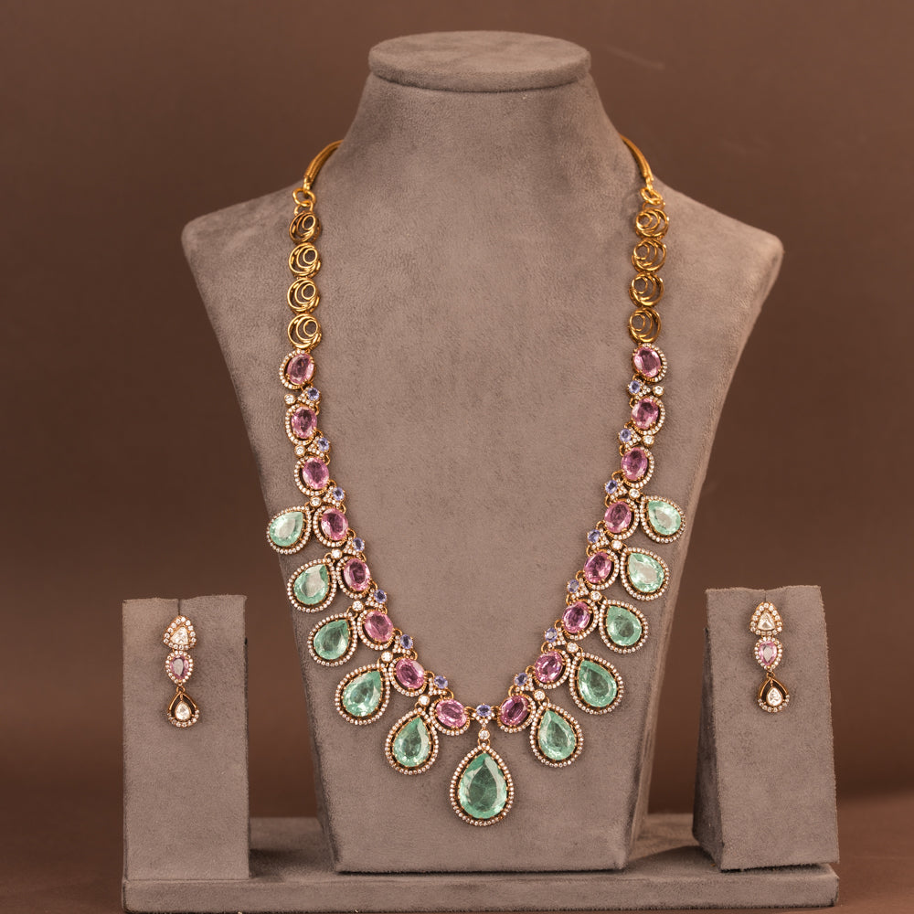 Moissanite Necklace Set
