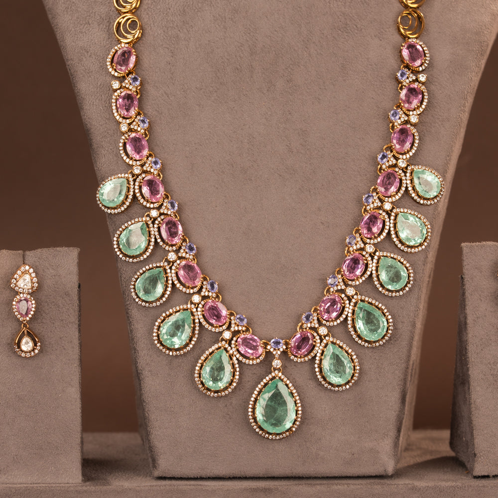 Moissanite Necklace Set