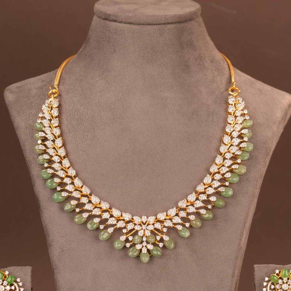 CZ Necklace and Earring