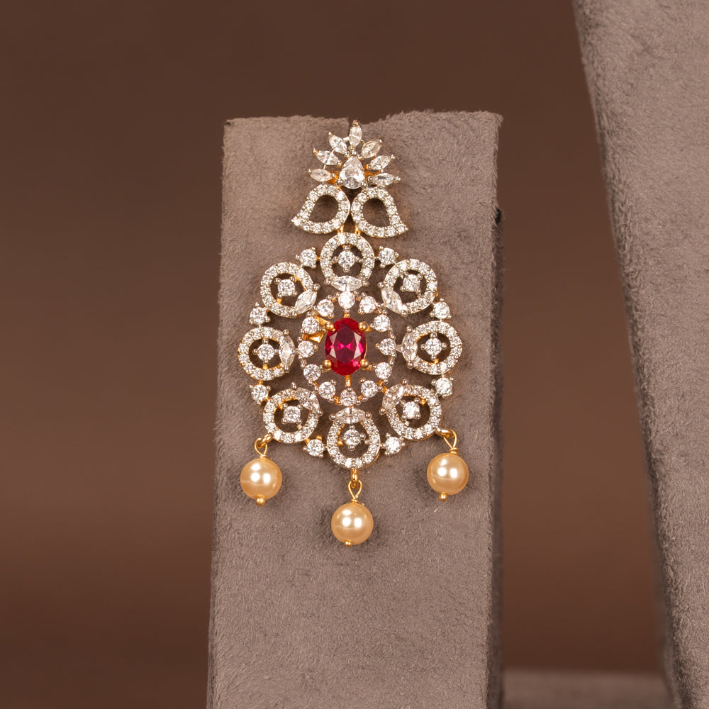 CZ Necklace and Earring