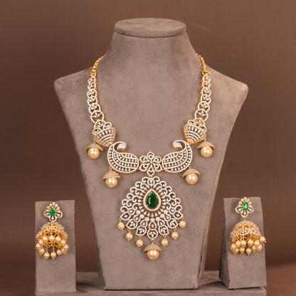 CZ Necklace and Earring
