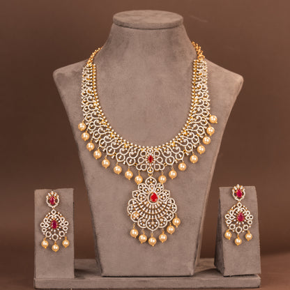 CZ Necklace and Earring