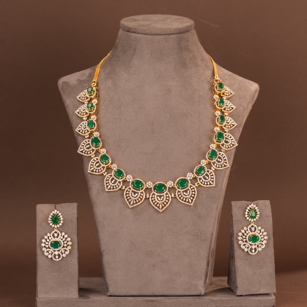 CZ Necklace and Earring