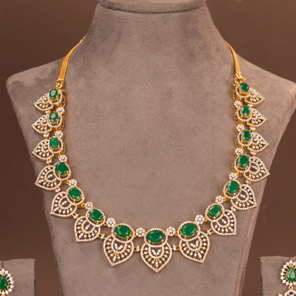 CZ Necklace and Earring