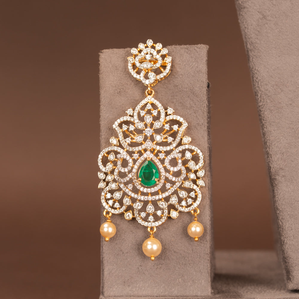CZ Necklace and Earring