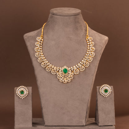 CZ Necklace and Earring