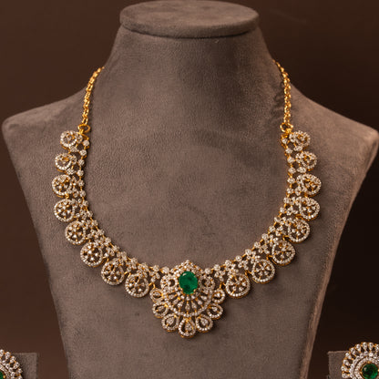 CZ Necklace and Earring