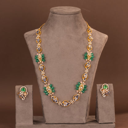 CZ Necklace and Earring