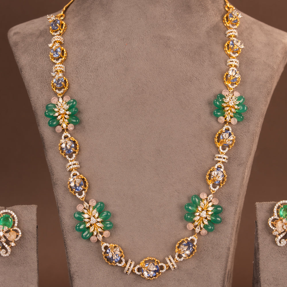 CZ Necklace and Earring